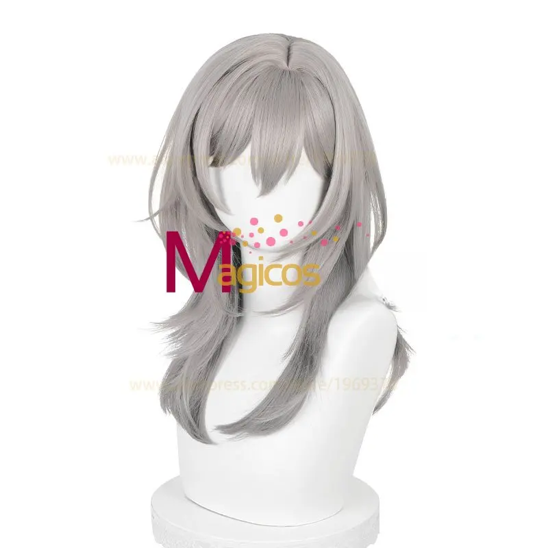 Jogo Honkai Star Rail Trailblazer Cosplay Peruca 52cm Anime Cabelo Perucas sintéticas resistentes ao calor