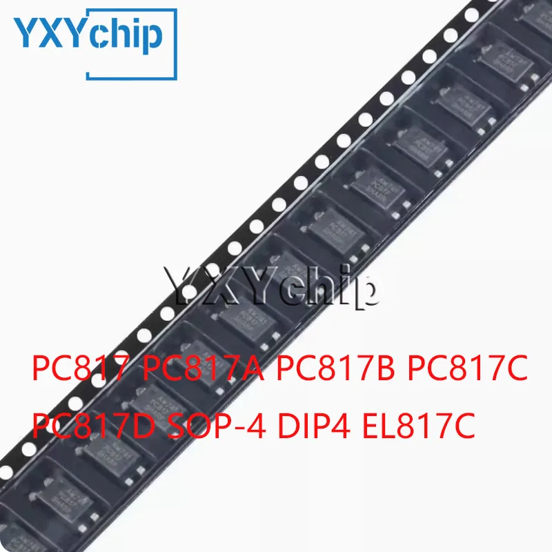 10pcs Pc817 Pc817a Pc817b Pc817c Pc817d Sop-4 Dip4 El817c High Density Mounting Type Photocoupler New Original