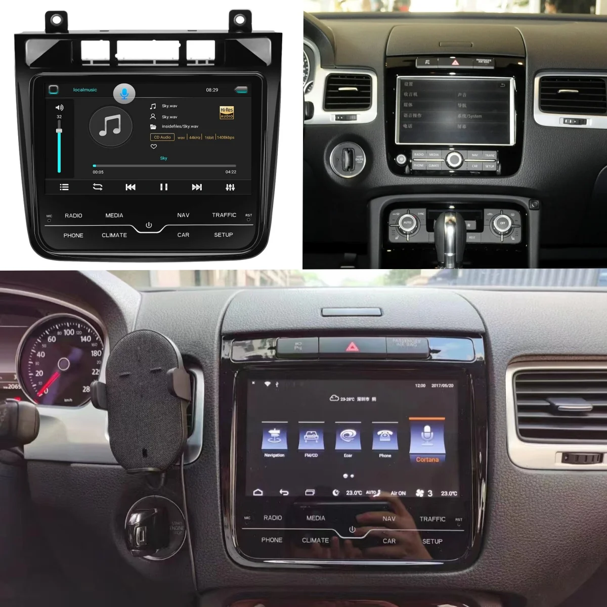 

Android 14 For Volkswagen Touareg FL NF 2010-2018 Radio Car GPS Navigation Auto Stereo Multimedia Head unit Tape Recorder 2din