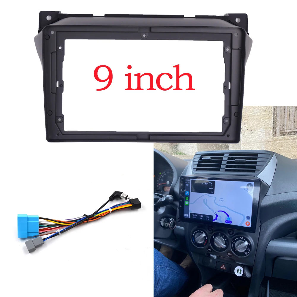 RSNAVI 2 DIN 9 Inch Car Frame Facia Adapter For SUZUKI Alto Nissan Pixo 2009-2016 Android Radio Dash Fitting Panel Kit