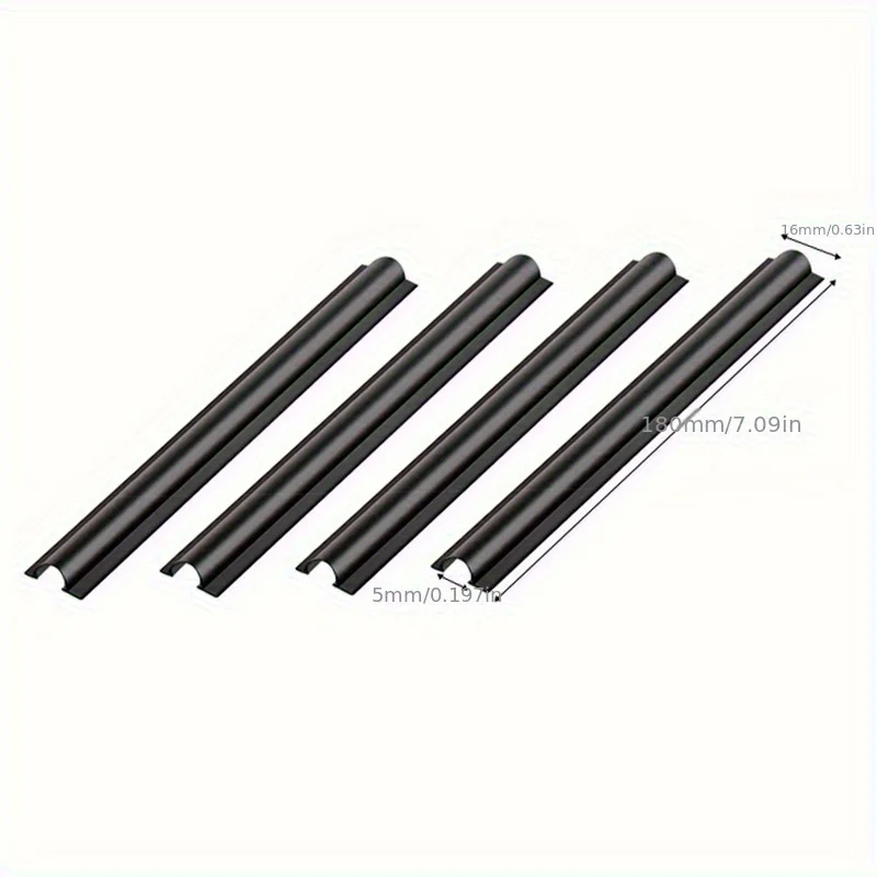 4pcs Car Charging Data Cable Arrangement Harness Car Interior Cable Line Sleeve Protector Universal Hidden Wire Cover