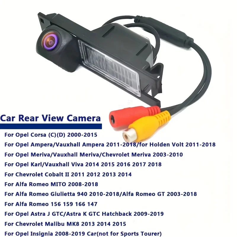 Vehicle Car Rear View Camera for Opel Astra H J Corsa D Meriva A Vectra C Zafira B Grande Insignia - Easy Installation