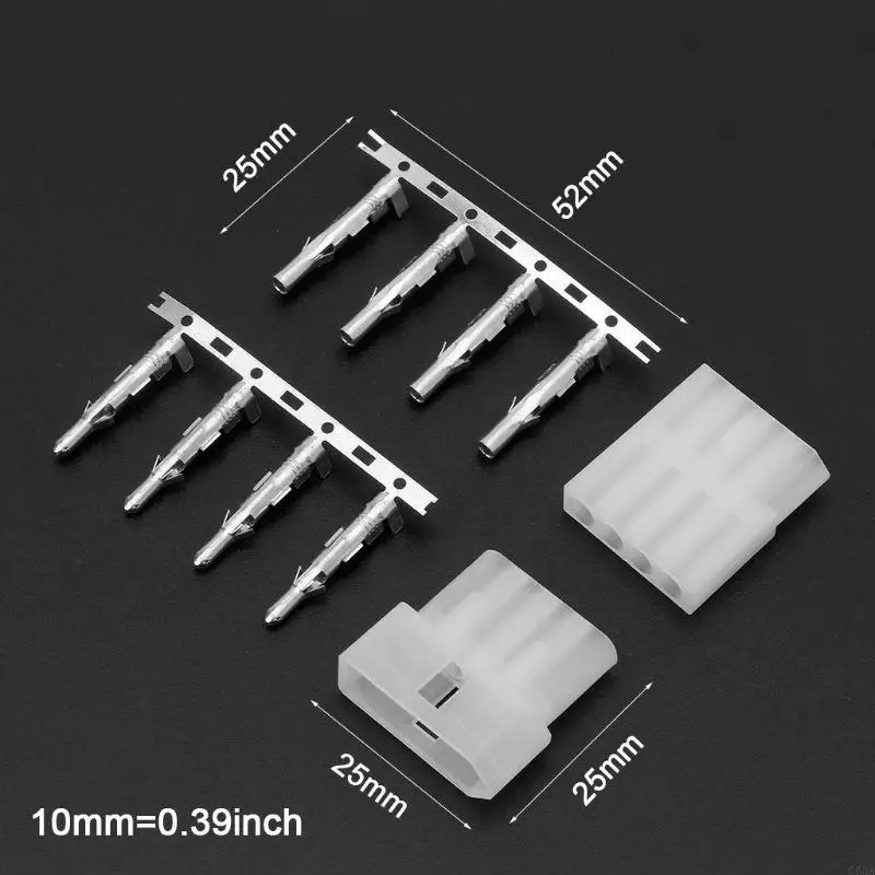 

C63A Antenna Tuner Connector 4 Pin Plug Male Female for ICOM AT-120 Radio Diy