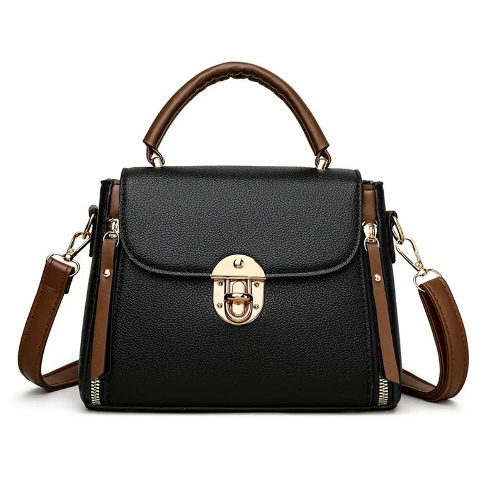 

New Square Shape Vintage Handbag Large Capacity Solid Color Crossbody Bag Shoulder Bag