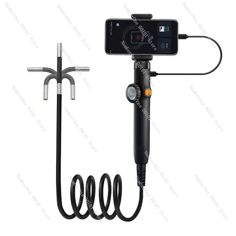 Mobile phone endoscope high definition 360 ° steering - 6mm auto repair pipe detector