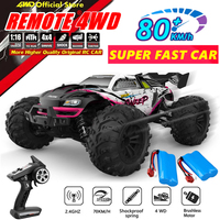 4WD Remote Control RC Car 50 or Super Brushless 80KM/H Fast RTR High Speed All Terrain Off Road Radio 4x4 Truck for Adults Kids