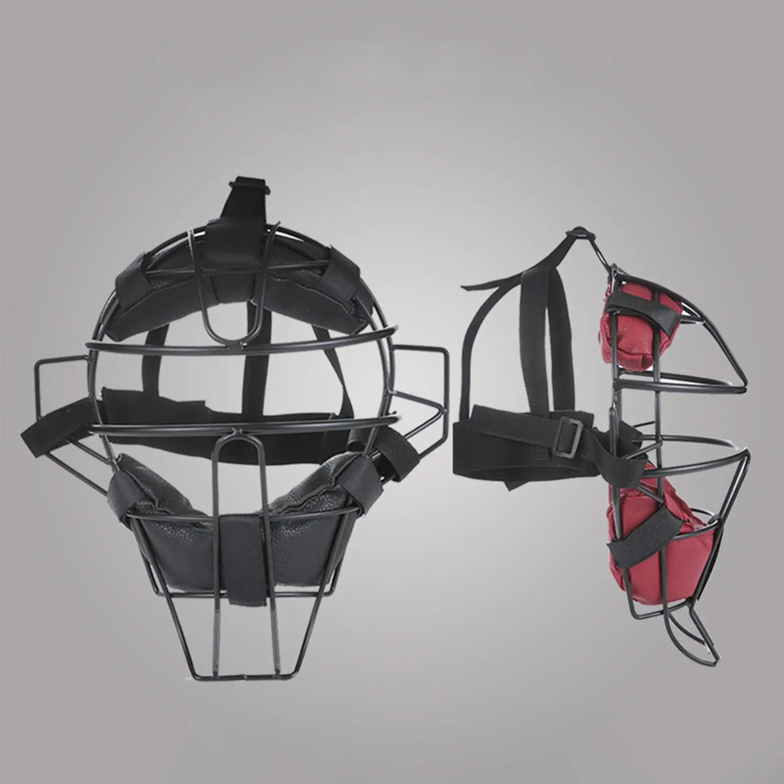 Baseball Head Protection Metal Face Guard Batting Helmet Cover Lightweight Sports Mask for Catcher and Fielder Use