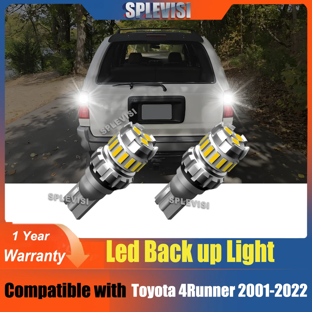 

T15 LED 3030 4014 SMD Reverse Backup Light For Toyota 4Runner 2001 2002 2003 2004 2005 2006 2007 2008 2009 2010 2011 2012-2022