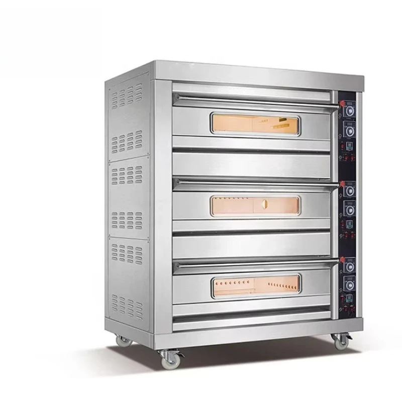 Customized Industrial Commercial Bakery Equipment Electric and Gas Deck Oven Practical For Large-Scale Bakery
