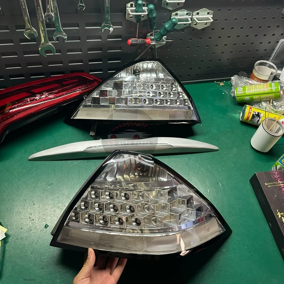 A Set For Honda Accord 2006 Clear Lens Tail Light Assembly Custom Transparent Rear Lamp Plug And Play Sedan
