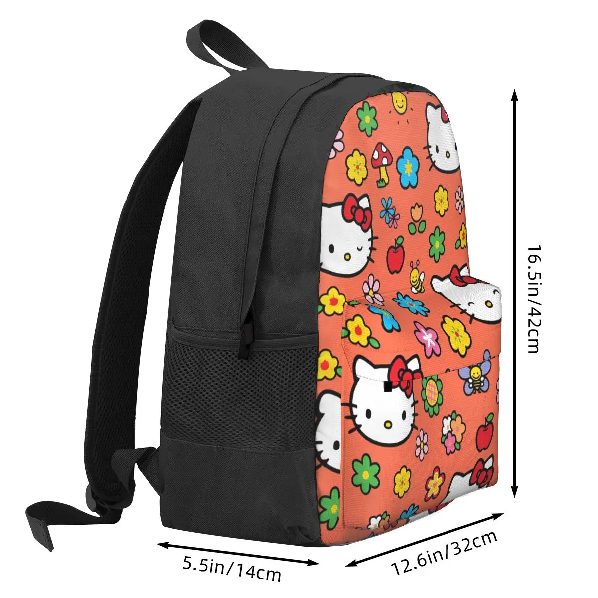 Cartoon Cute Hello Kitty Women Backpack Mochila 3D Print Student School Bag HelloKitty Computer Backpack Kids Large Rucksack