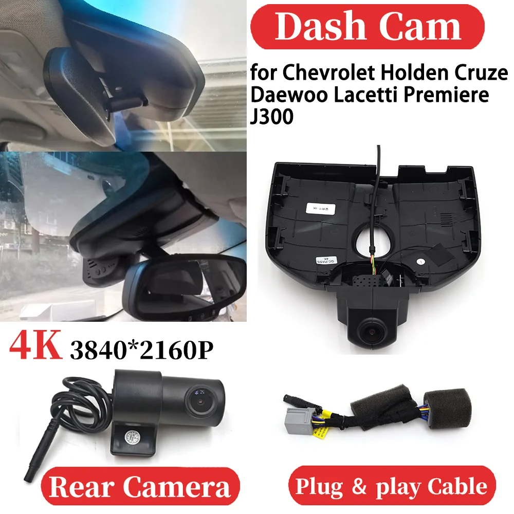 

for Chevrolet Holden Cruze Daewoo Lacetti Premiere J300 OEM Car Front＆Rear 4K Video Recorder DVR Dash Cam Dashboard Camer