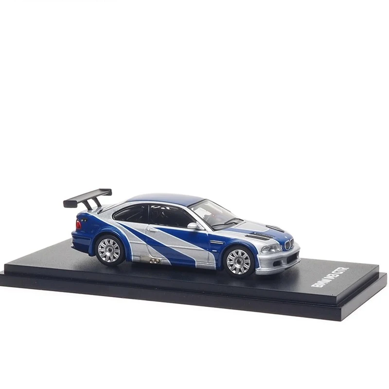 ほぼリアル 1/64 BMW M3 GTR ニード・フォー・スピード：アンバウンド エディション カーモデル シミュレーション コレクションカー 合金製カーモデル 男の子向けおもちゃ ギフト
