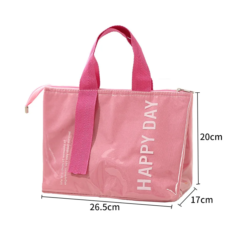 Women Waterproof Insulation Lunch Bag for Kids Thermal Bag Portable Picnic Food Bento Pouch Student Dinner Container Lunch Box