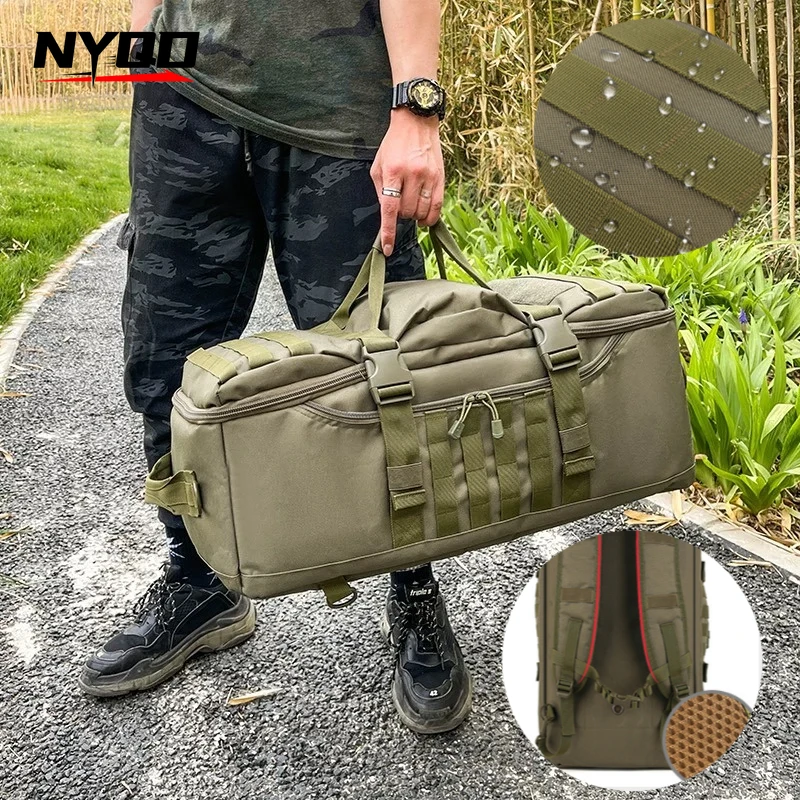 

Mountaineering Bag Large Capacity Hand Luggage Multi-purpose Backpack Backpack Hand Travel Bag Dual-purpose Bag