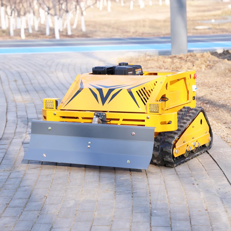 Customized Remote Controlled Robot Lawn Mower Crawler Tracked RC Lawn Mower High Grass Flail Hammer Mower high grass mower