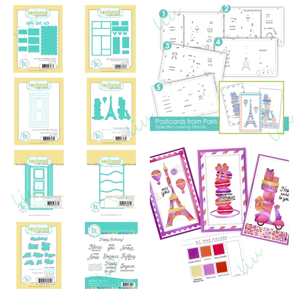 

2025 September New Mini Slim All Planned out Wavy Stripe Metal Cutting Dies Stamps for DIY Scrapbook Handmade Photo Album Diary