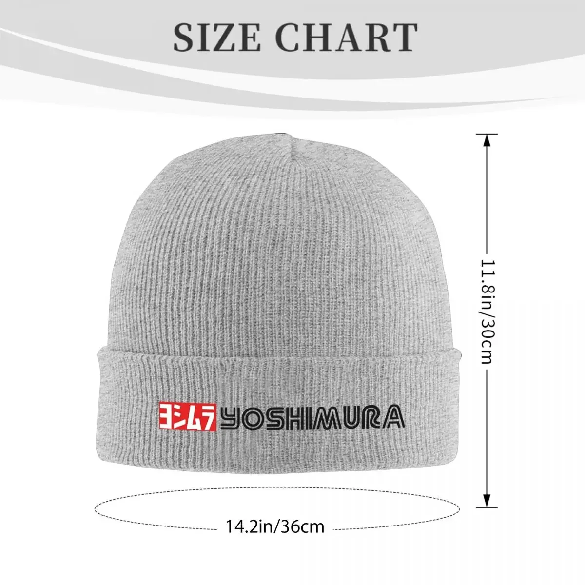 New Yoshimura Exhaust Logo  Warm Knitted Cap Winter Knit Bonnet Hat Skullies Beanies Hip Hop Caps for Unisex