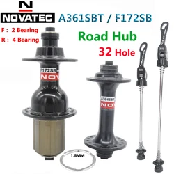 Novatec Hub A361SBT/F172SB Road Bicycle Hub 11S Front Rear 32 Hole Quick Release Bike Freehub Disc 4 Bearing For 8-9-10-11-12S