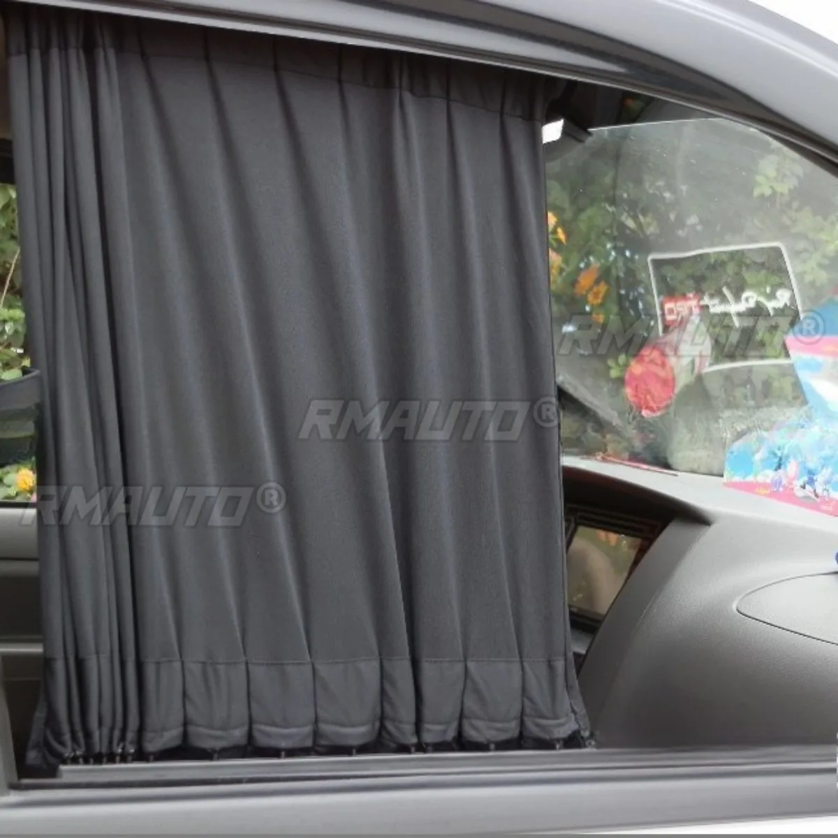 Car Curtain Fabric Sunscreen Insulation Sunshade Summer Window Screen Track Universal For All Models Body Kit Car Accessories