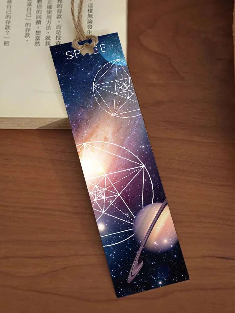 Imagem -05 - Espaço Bookmarks 30 Pcs Cool Roaming Cósmico Estrelas Decorado Páginas de Leitura para Livros para Estudantes Cartões de Papel Presente