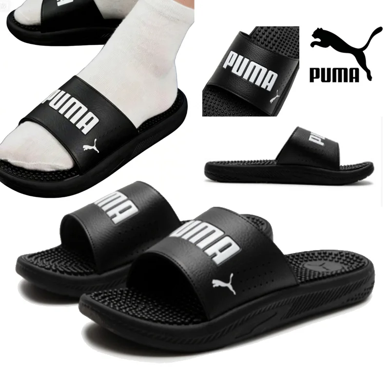 

Спортивные сандалии PUMA для мужчин и женщин, новые, официальные, пляжные, с одним ремешком, модель 383062-01