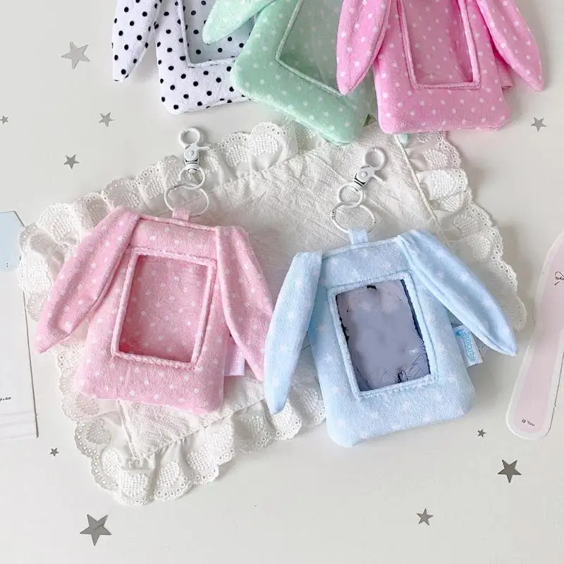 3 Inch Rabbit Binder Photocard Kpop Card Display Binder Kpop Mini Photocard Holder 1 Card Collect