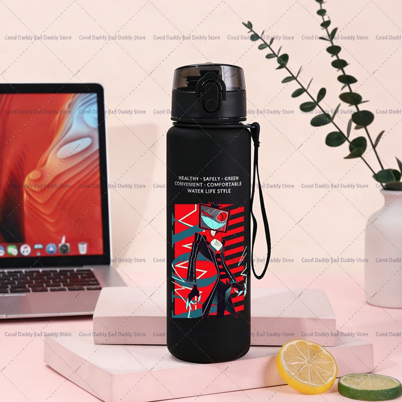 Аниме-Хазбин-отели-с-принтом-спортивная-бутылка-для-воды-герметичная-vox-alastor-charlie-портативная-уличная-чашка-для-питья-детские-рождественские-подарки