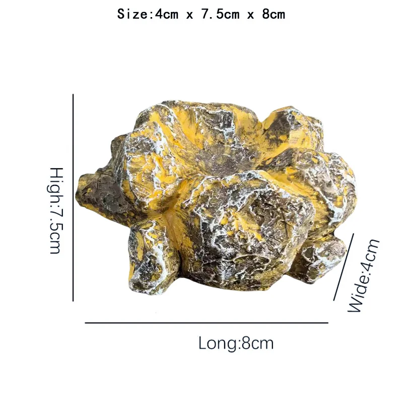 Lava Dragon Egg Resin Statue Ornamental Dinosaur Eggs Sculpture Crystal Gemstone Souvenir Home Decor Collection Kid Gift Toy