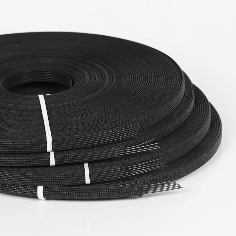 50 Yards Roll Polyester Fish Bone Crinoline Boning for Corset Bras Wedding Dress Making DIY Sewing Accessories
