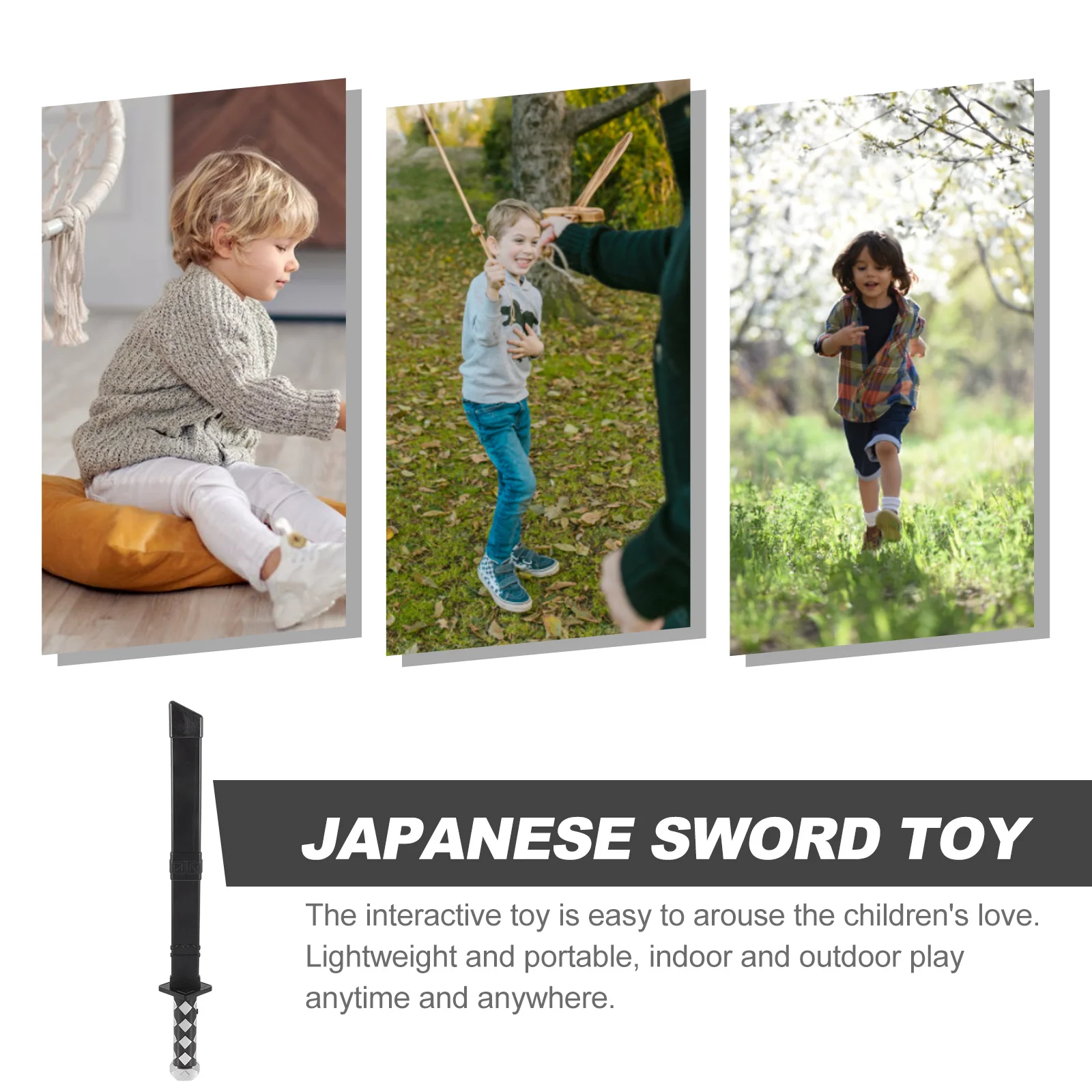 Color Changing Sword Prop Japanese Style Light Up Crack Sword for Kids Birthday Party Halloween Cosplay Outdoor Fun Play