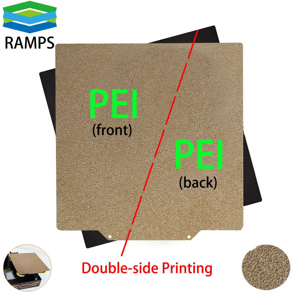 

RAMPS 3D Printer Parts PEI Spring Steel Sheet Hotbed Platform Applied Flex Magnetic Base Hot Heat Bed for CR10 Ender 3D Printer