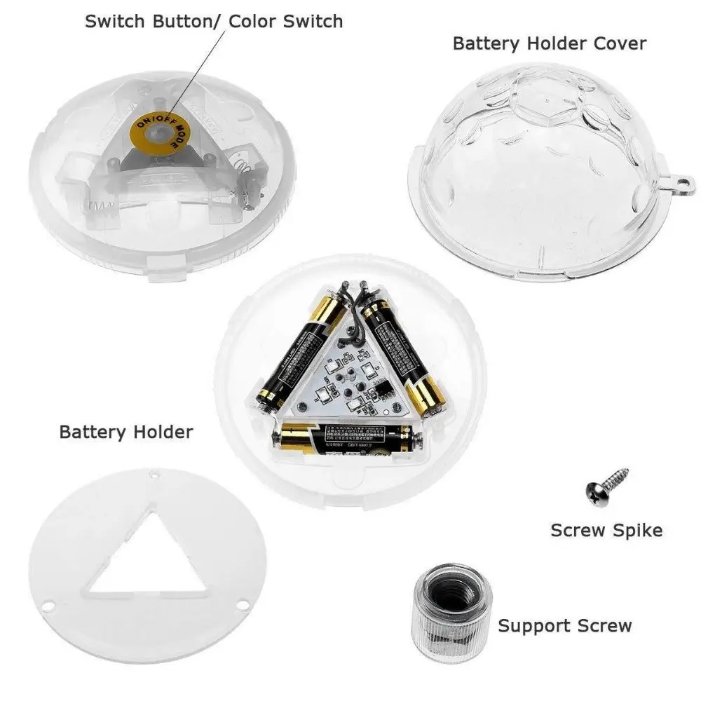 Ambient Light Floating LED Disco Light Multi Color Portable Led Submersible Light Waterproof Underwater Lights Swimming Pool