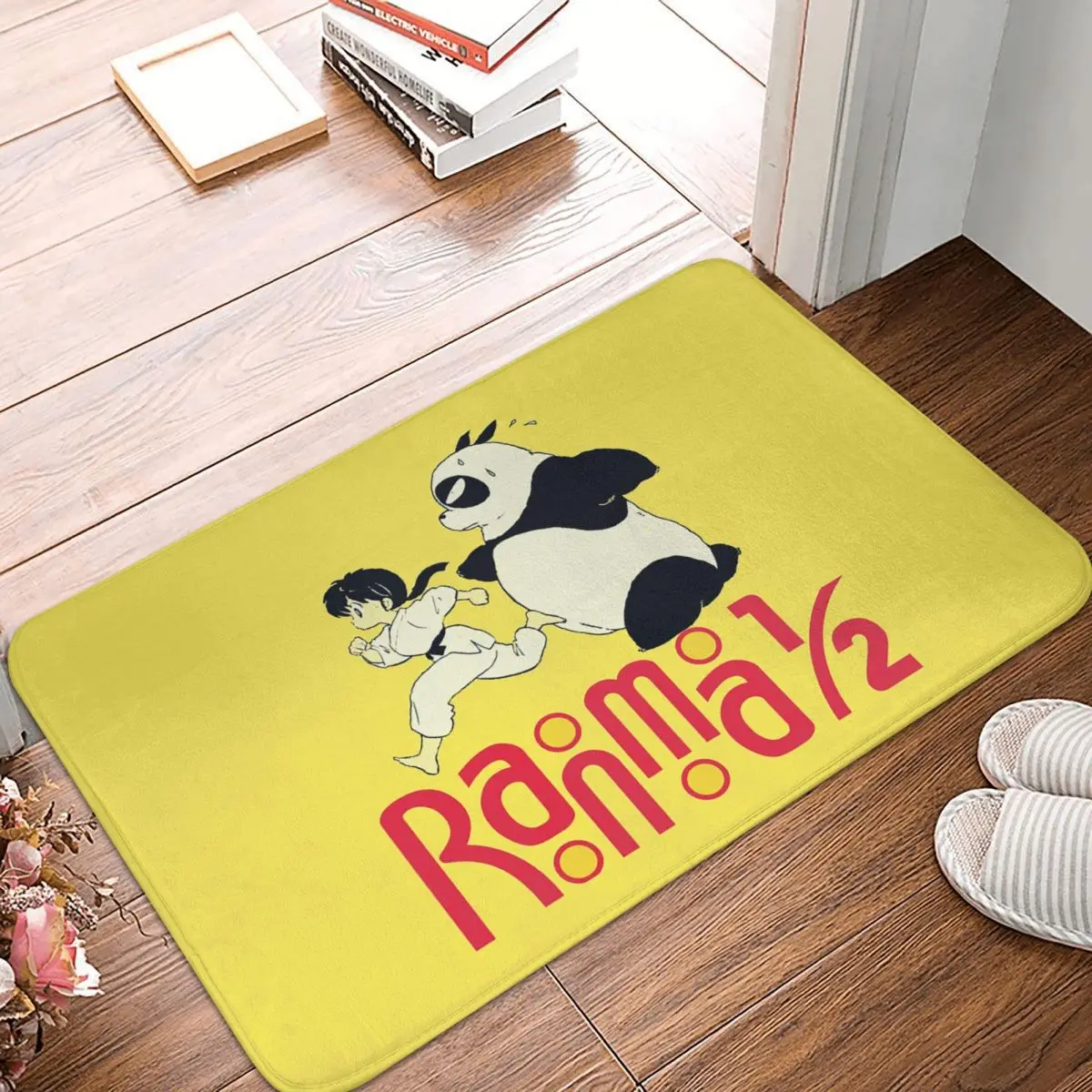 P Chan Ranma Anime Doormat Kitchen Entrance Home Floor Mat Non-slip Carpet Rug for Living room Footpad Mats