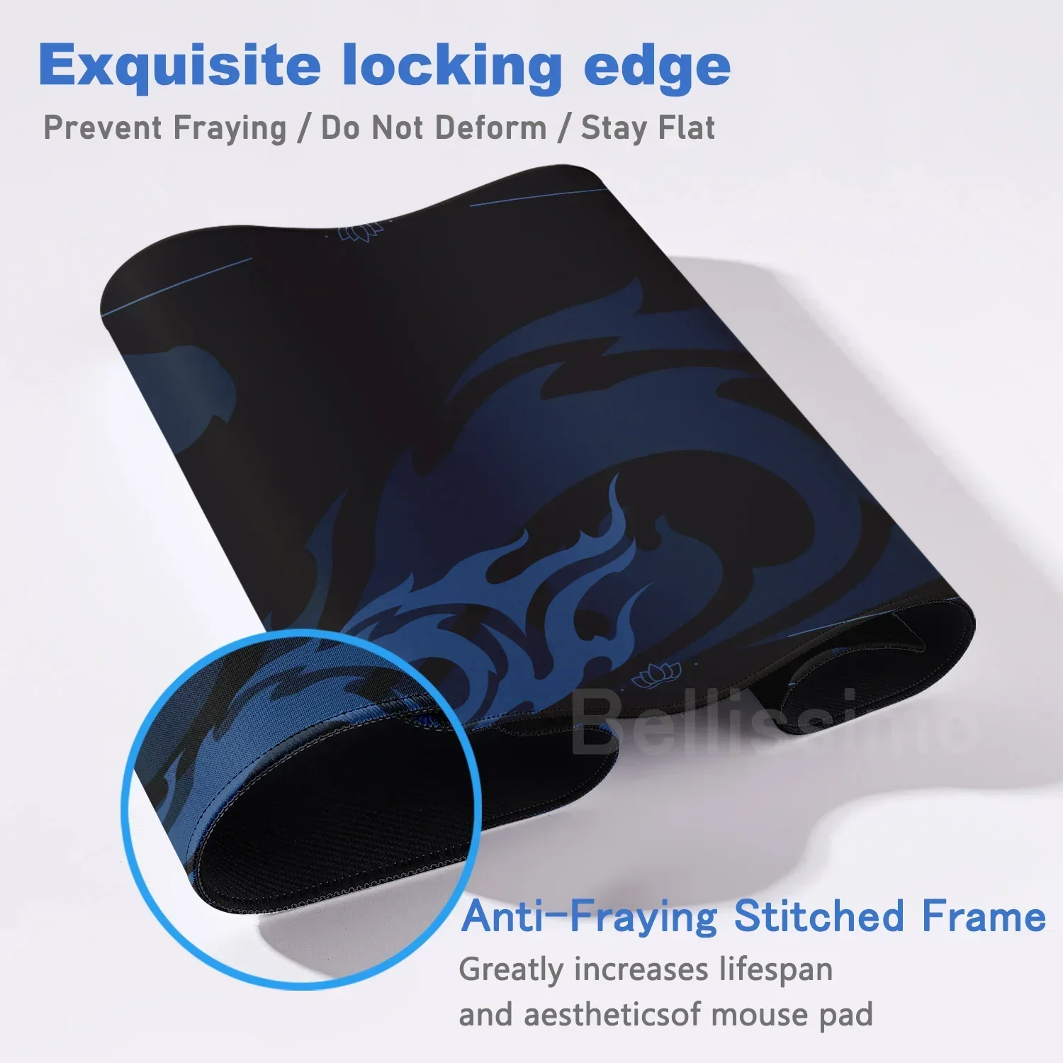 HD Black And Red Dragon Mouse Pad Computer Ectended Mousepad XXL Keyboard Pad Office Accessories E-Sports Mats Cabinet Desk Pad view 4