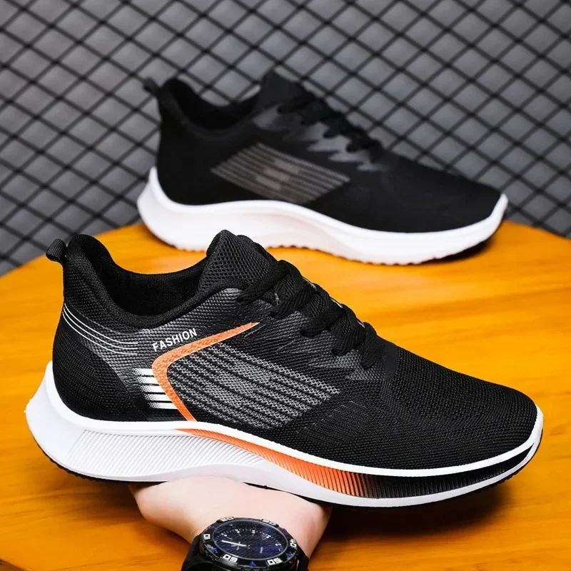 Męskie letnie buty sportowe na co dzień nowe mody oddychające białe trampki Outdoor Walking obuwie Tenis Masculino Zapatos Hombre