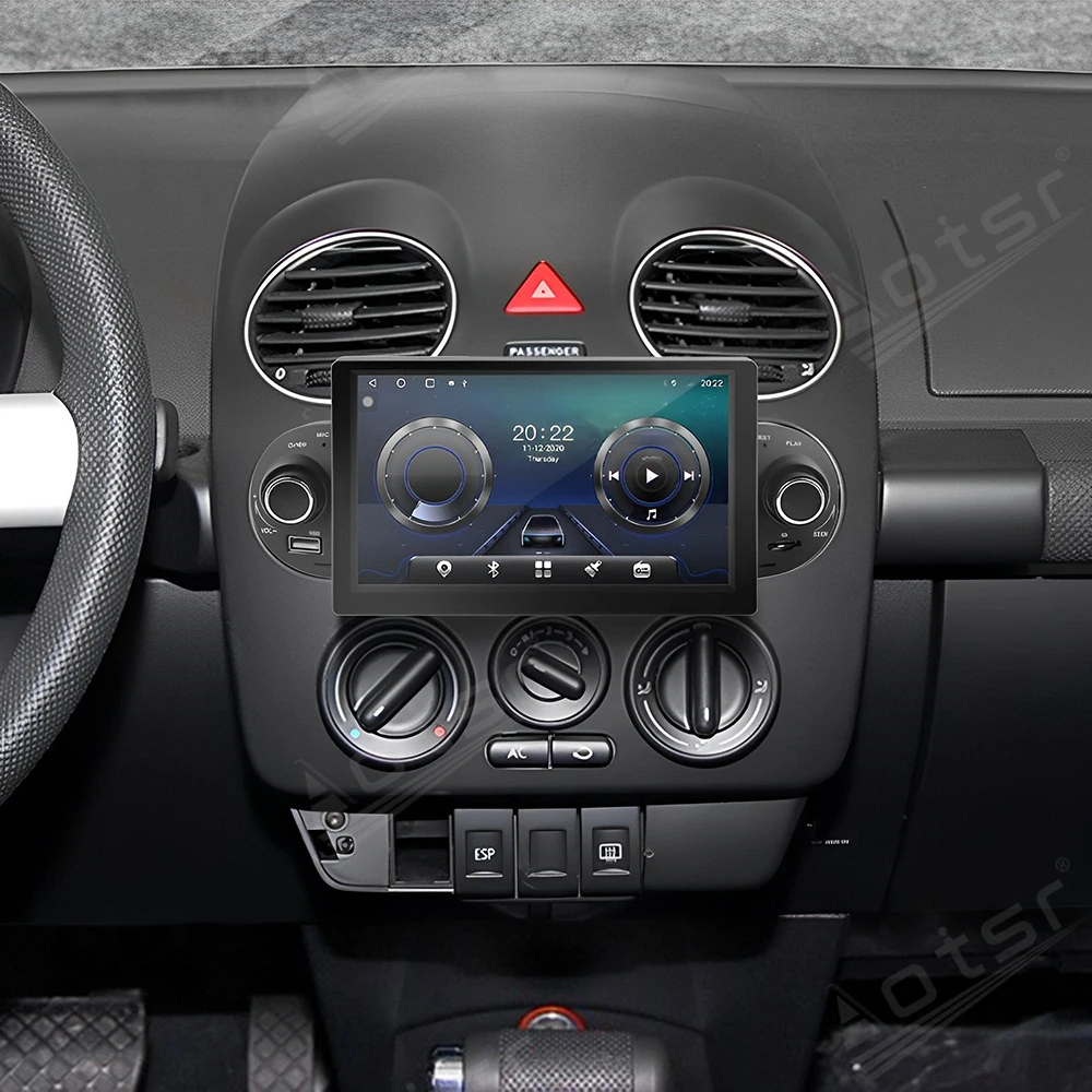 6.2 بوصة أندرويد 13 CarPlay راديو السيارة لفولكس واجن بيتل 2002-2012 شاشة تعمل باللمس مشغل وسائط متعددة نظام تحديد المواقع والملاحة رئيس وحدة BT #3