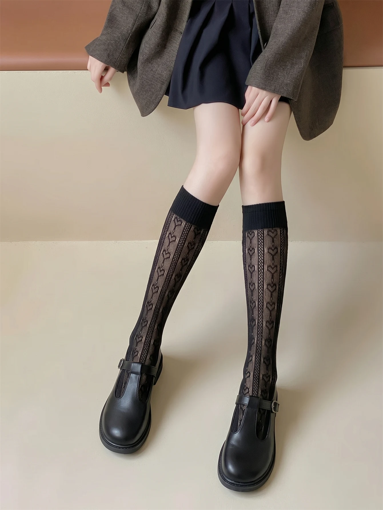 1/2 Paar Dames Sokken met Hart - Fishnet Stocking Women recensie en prijs