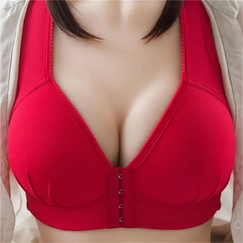 Front Buckle Thin Sexy Lingeries Women Bras Plus Size Breathable Vest Front Fastener Women's Underwear New