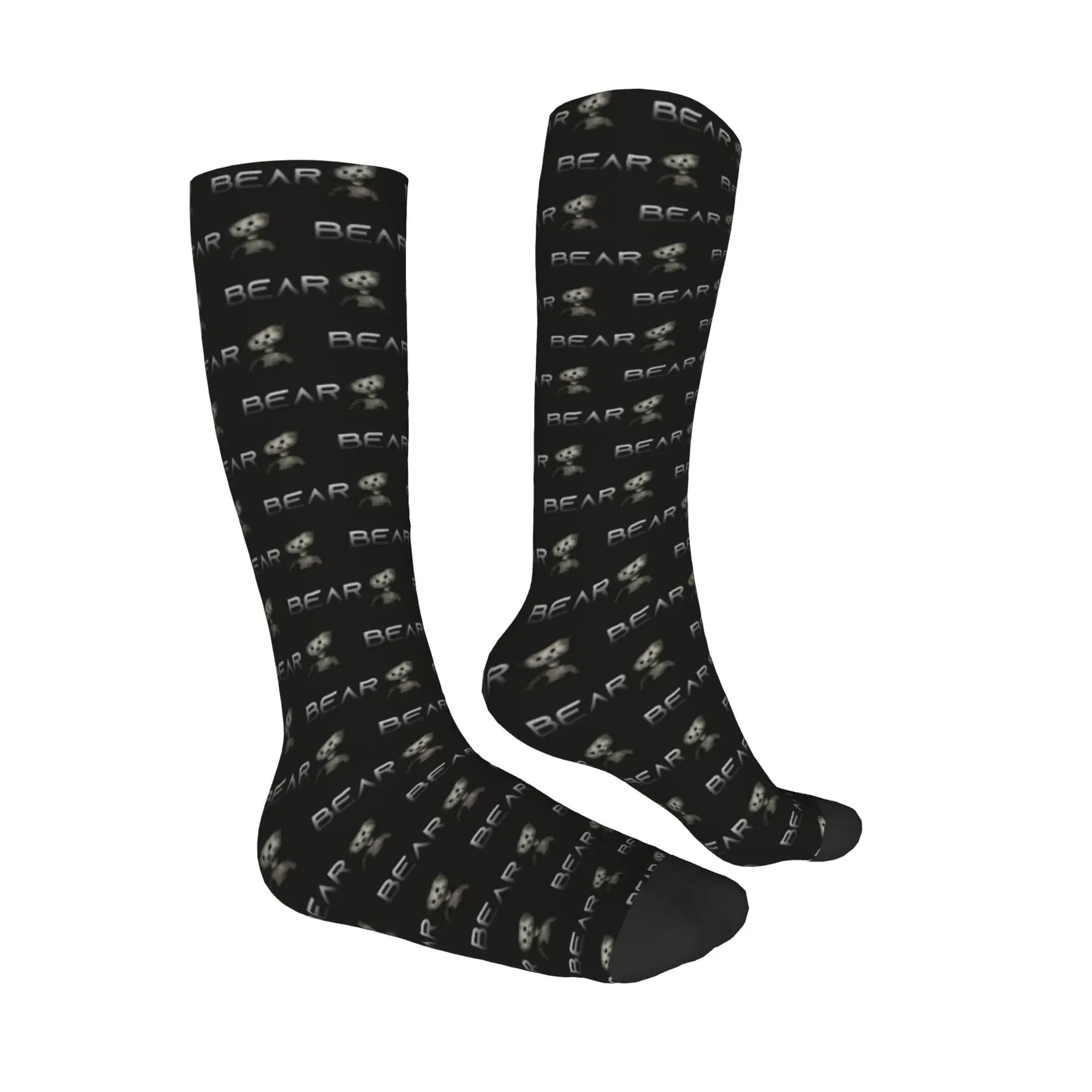 Medias de tripulación para todas las estaciones, calcetines de oso Alpha, calcetines largos divertidos de Hip Hop Harajuku, accesorios para hombres y mujeres, regalos de navidad