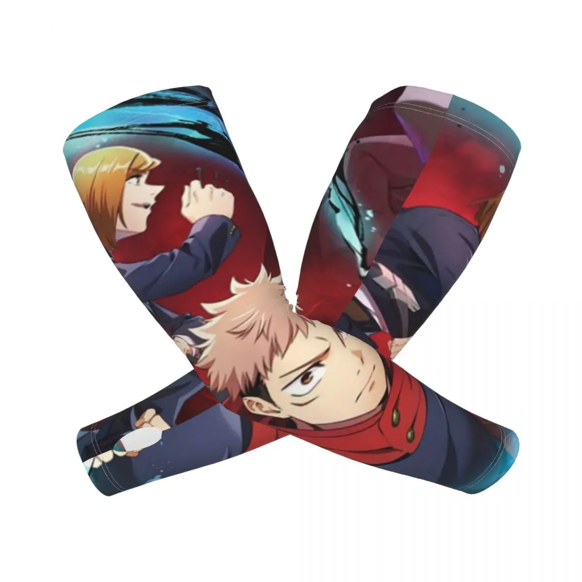 

Megumi Besto Friendo Jujutsu Kaisen Sukuna аниме уличные нарукавники солнцезащитный УФ-защитный чехол ледяной шелк велосипедные татуировки рукава