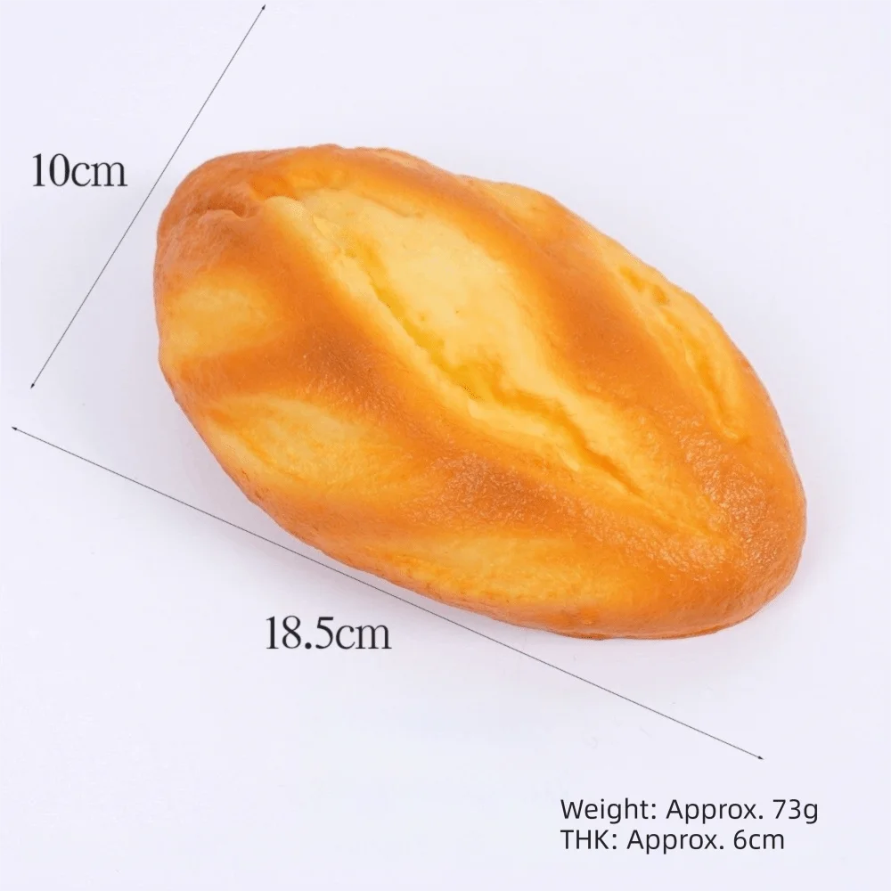 Soft Simulation Bread PU Stress Relief Squeeze Stress Waffle Biscuit Pineapple Bun Realistic Food Fidget Photography Props