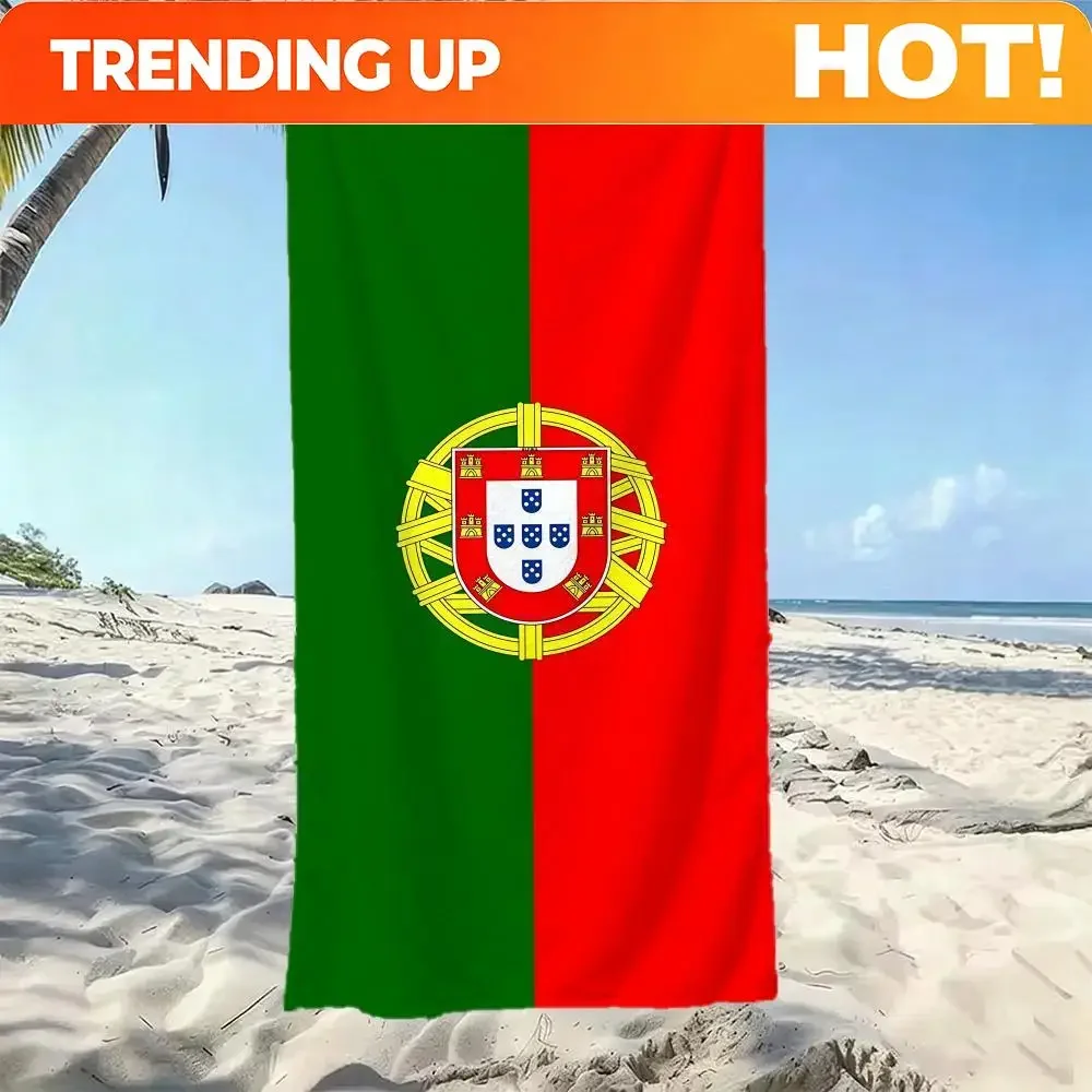 Custom Flag P-Portugal Towel Five-Star Hotel Quality Eco-Friendly Ultra Soft Thick Towels & Beach Towels