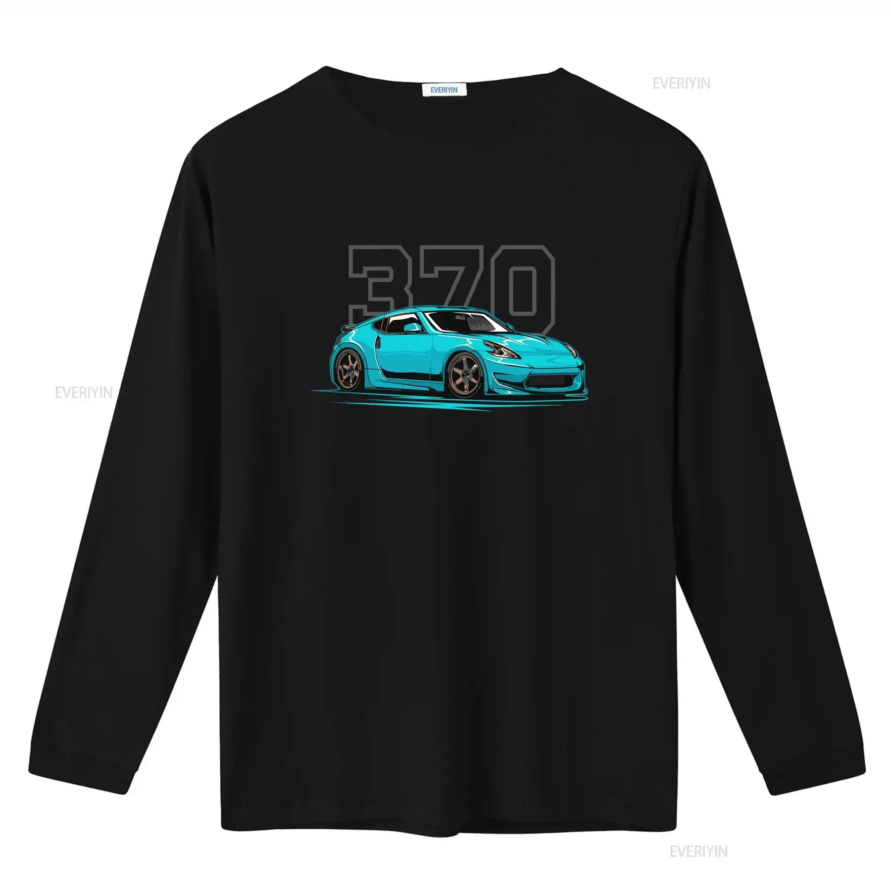 370 JDM Z import drift king classic tee t shirt vintage Washed Casual Soft Slightly homme Comfortable Versatile Breathable view 3