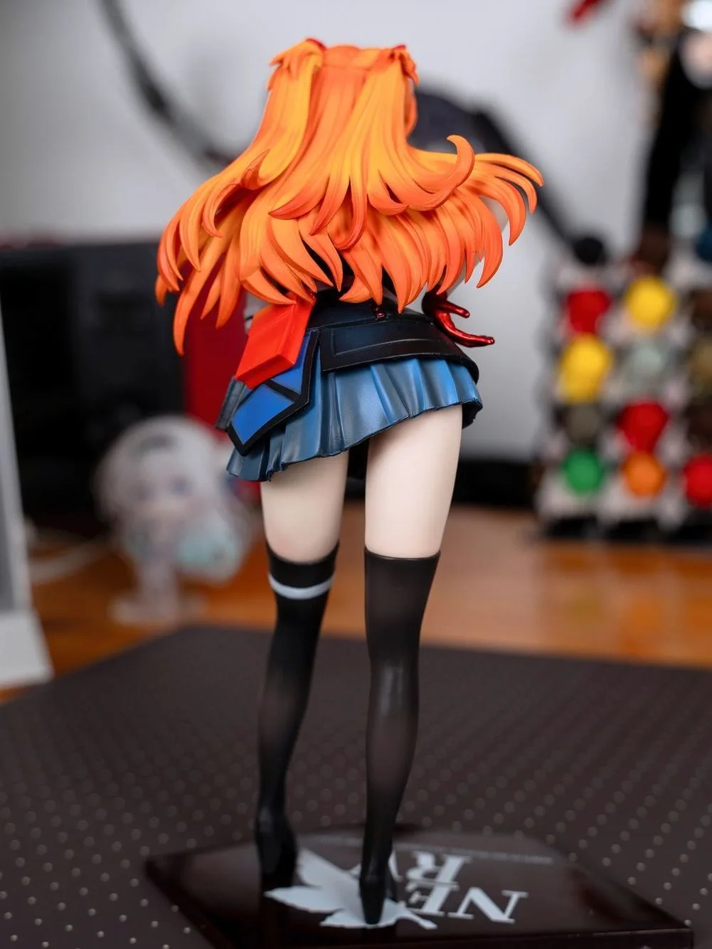 NEON GENESIS EVANGELION Asuka Langley Soryu Model Anime Figurine EVA Collectible Toys Cute Desktop Ornament Boys Gifts