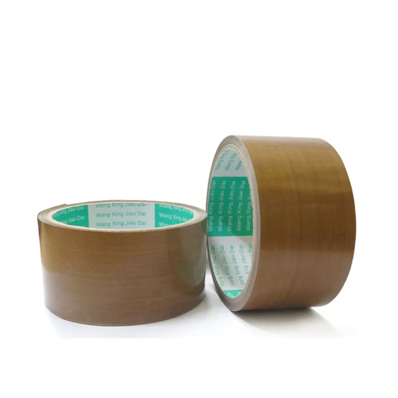 1Roll/10meters PTFE Adhesive Cloth Without Glue Insulation Resistant High Temperature Vacuum Sealing Machine Tape Thk0.13-0.18mm