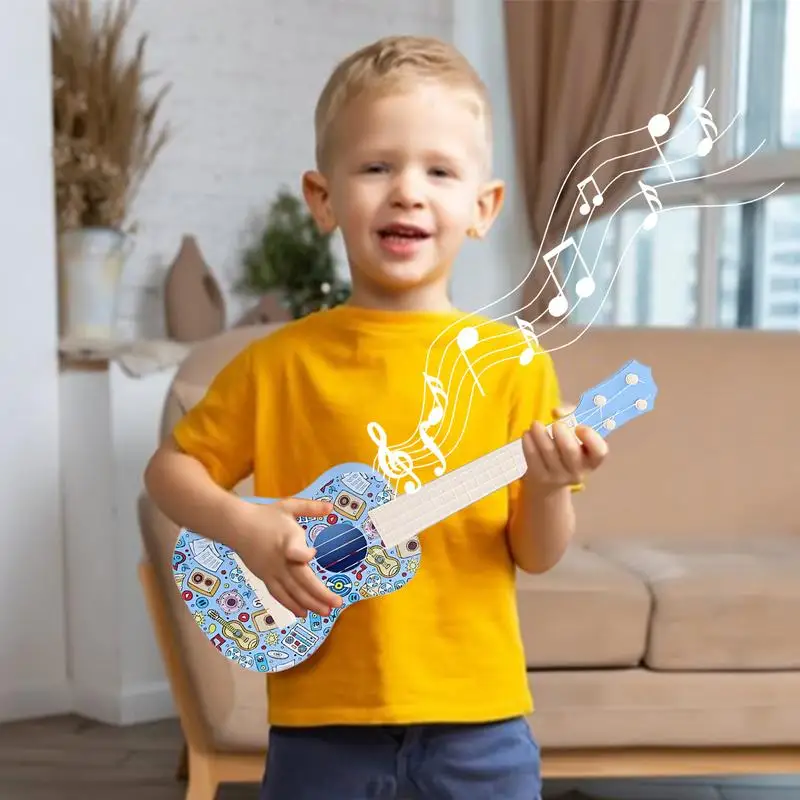 Toddler Guitar Musical Instrument Ukulele Musical Educational Toys For Children Learning Educational Toys For Boys Girls