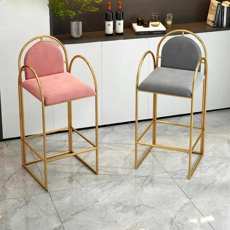 Garden Chair Salon Chairs Nordic Bar Stools Luxury Lightweight Furniture Taburetes Altos Cocina Design Metal Minimalist Waiting