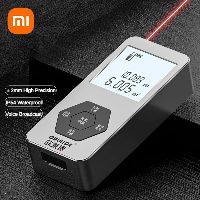 Xiaomi Home Infrared Rangefinder Ruler 50/70/100/120M Smart High-Precision Measuring Mini Handheld Distance Measuring Meter Tool