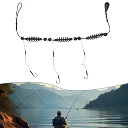 Fishing Feeder Bait Cage Set Tackle 15*10mm Ready Feeder Hook Random Color Fishing Lead+High-carbon Steel New Practical